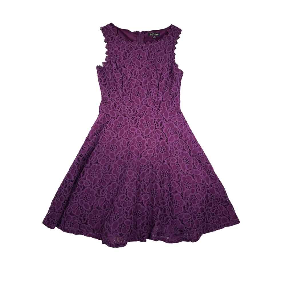 Jacki Kristopher Purple Lace Fit & Flare Dress Size 5 Jr Sleeveless Cocktail